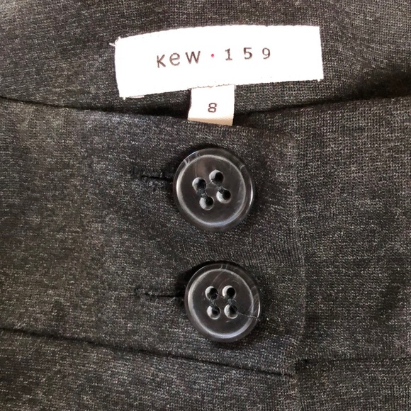 Kew 159 gray button front skirt Size 8 - Picture 5 of 5